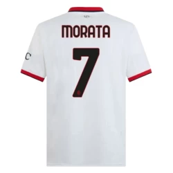 AC Milan Voetbalshirt 2024-25 Alvaro Morata #7 Uittenue Heren